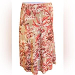 🩷3/$15 Charter Club Tan & Orange Skirt size 10